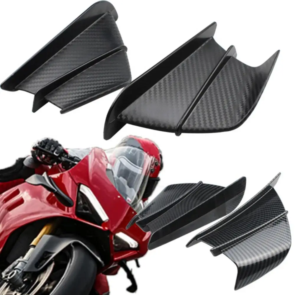 Universal Updated Motorcycle Parts Winglet Aerodynamic Wing Kit Spoiler For Yamaha Kawasaki Honda /H2R Scooter U2J0