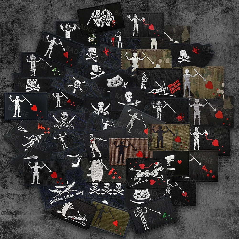 

Патчи с флагом пирата Джека ракетхэма, тактические патчи с флагом гордости для одежды, шляпы, команды