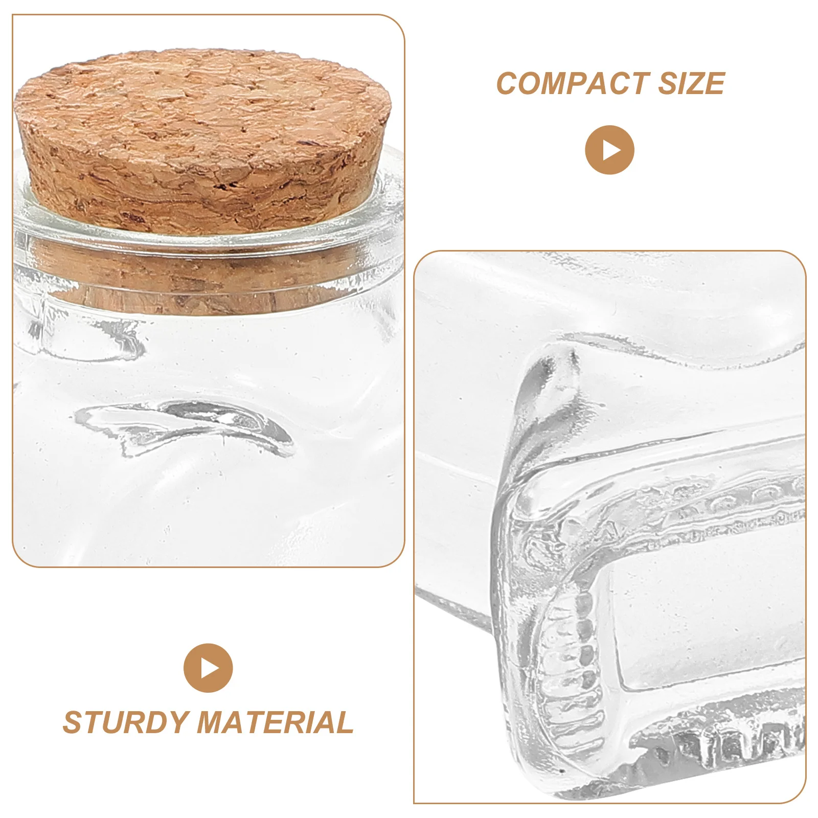 

3Pcs Wedding Sand Ceremony Set DIY Glass Bottles Wishing Decorative Craft Storage Reusable Transparent Wedding Sand Ceremony Set