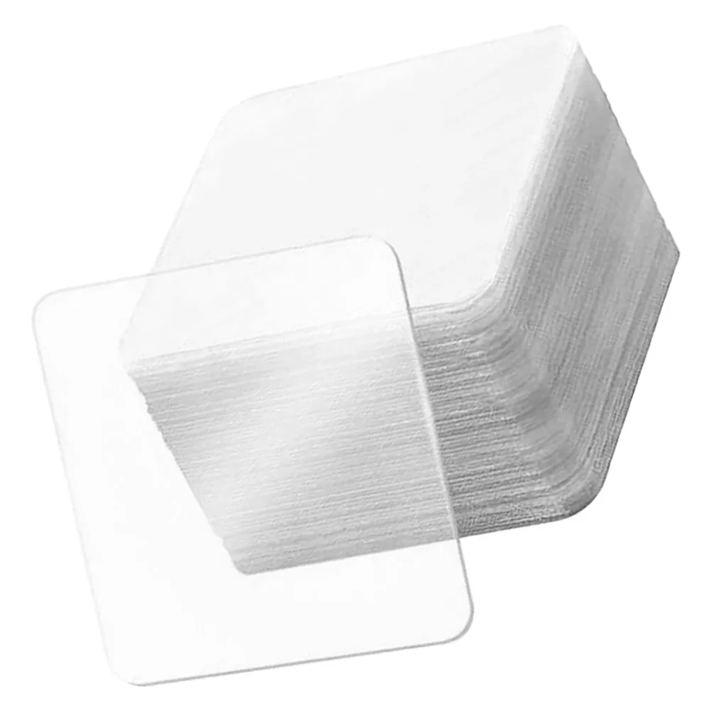 60Pcs Double Sided Tape Clear Adhesive Pads Multifunctional Traceless Sticky Fixers for Walls Home Office Mounting Heavy Duty