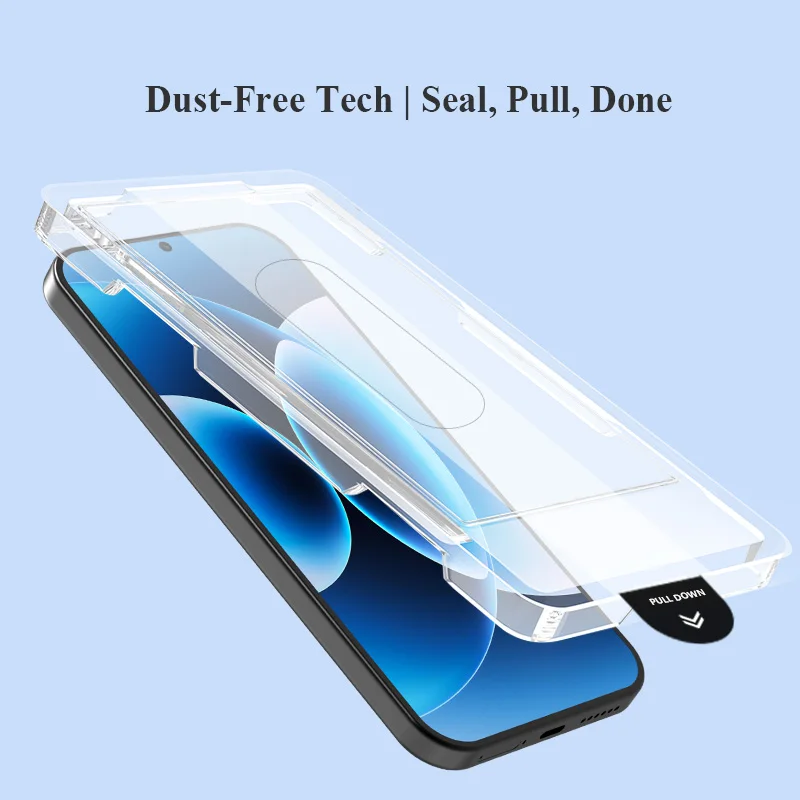 واقي شاشة من الزجاج المقوى من Lereach لهاتف Xiaomi 17 Pro Max/17 Pro/17 مع صندوق تحديد موضع خالي من الغبار، محدد تلقائي، شفاف عالي الدقة