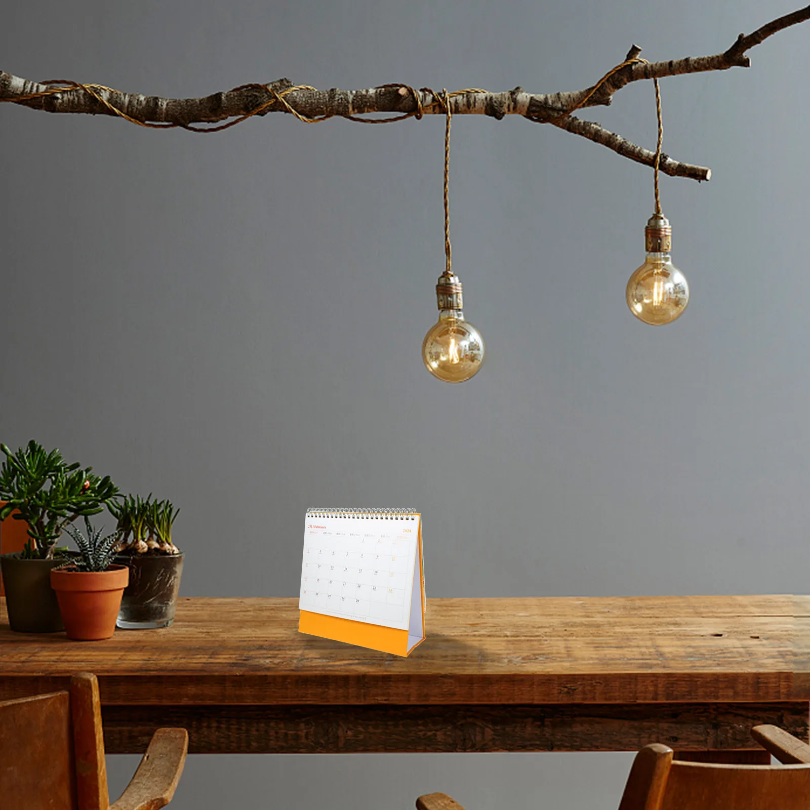 Desk Calendar Plan Book Small Monthly Desktop Planner Office for Free Standing Calendars Paper Work