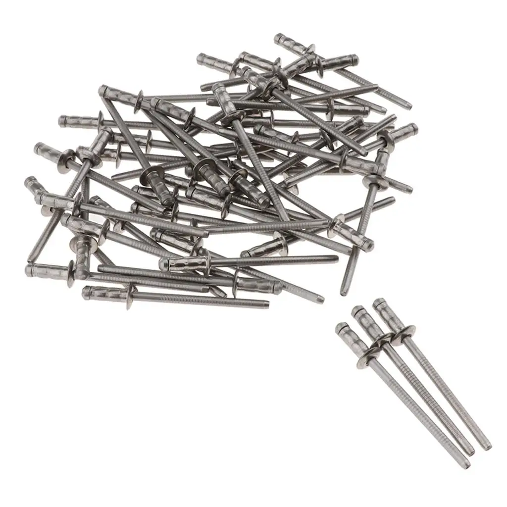 Stainless Steel Blind Rivets Assortment Kit Pop Rivet Dome Head Fastener Set for Home Workshop Repairs