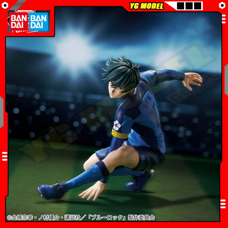 BANDAI BLUE LOCK Rin Itoshi Action Figures Model BANPRESTO Anime Amusement Brand New Genuine Original