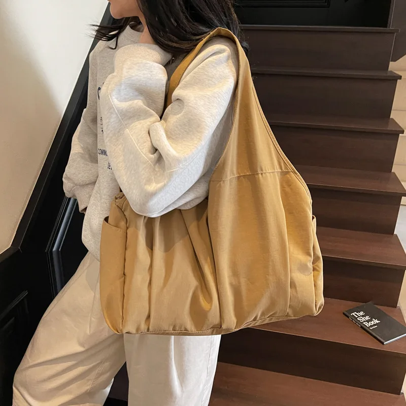 

Large Tote Bag for Women 2025 Korean Canvas Woman Shoulder Shopper Bags Fashion Brand Designer Lady Big Female Handbags