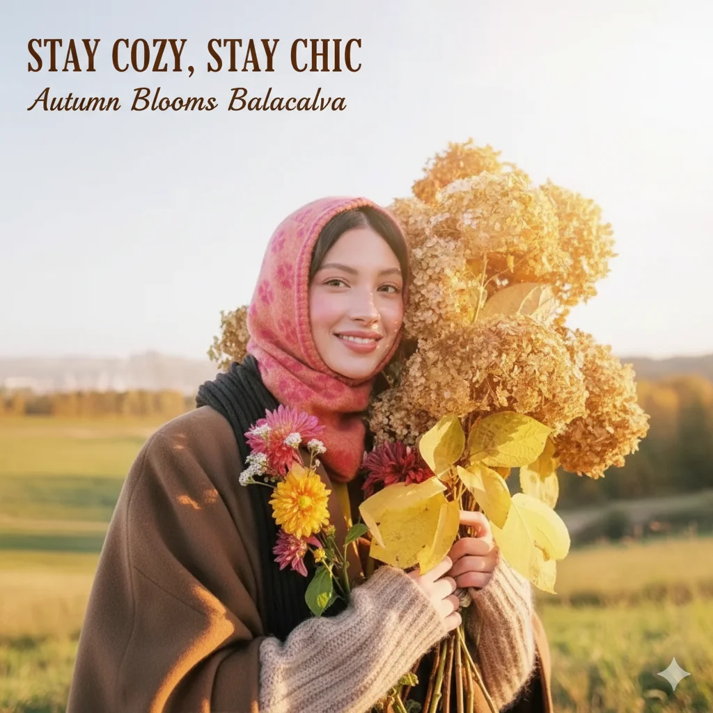 

New Winter Knitted Balaclava For Women – Cute Designer Hooded Beanie Cap With Neck Collar, Warm One-Piece Winter Hat