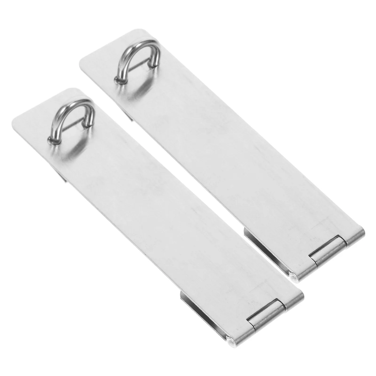 

2 комплекта, сверхмощный безопасный замок из нержавеющей стали, прочная защитная дверная защелка, фурнитура для ворот шкафа, наружное использование в помещении