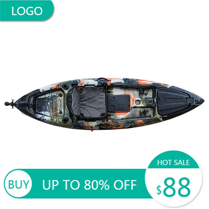 Rodster Angler Rotomolded Sit‑on‑Top Single‑Person Fishing Kayak For Fishing Surfing Cruising Outdoor Water Sports