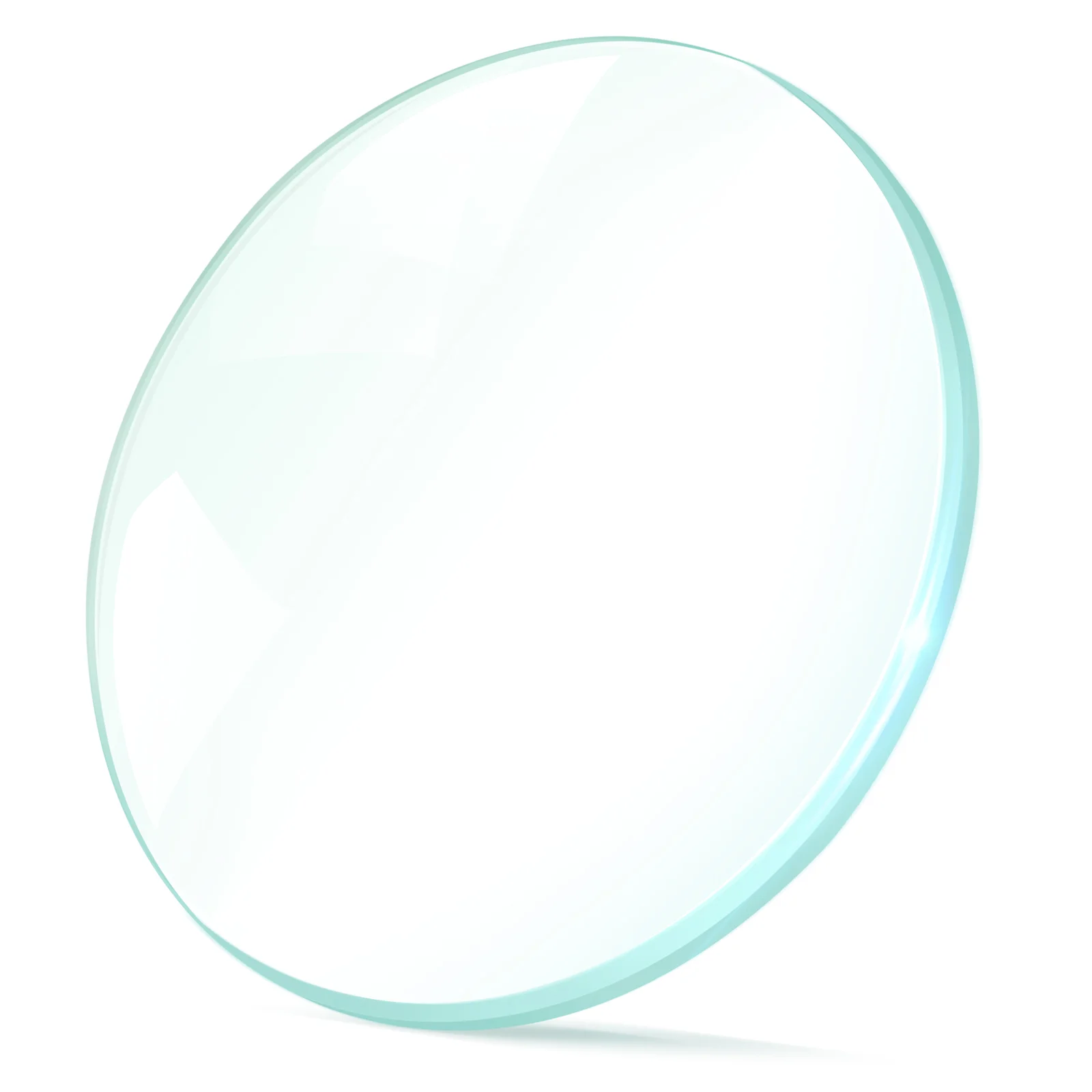 Optical Lens Convex Glass Concave Double 50mm Round Telescope Optically with Edge Small Lenses Physics for Laboratory