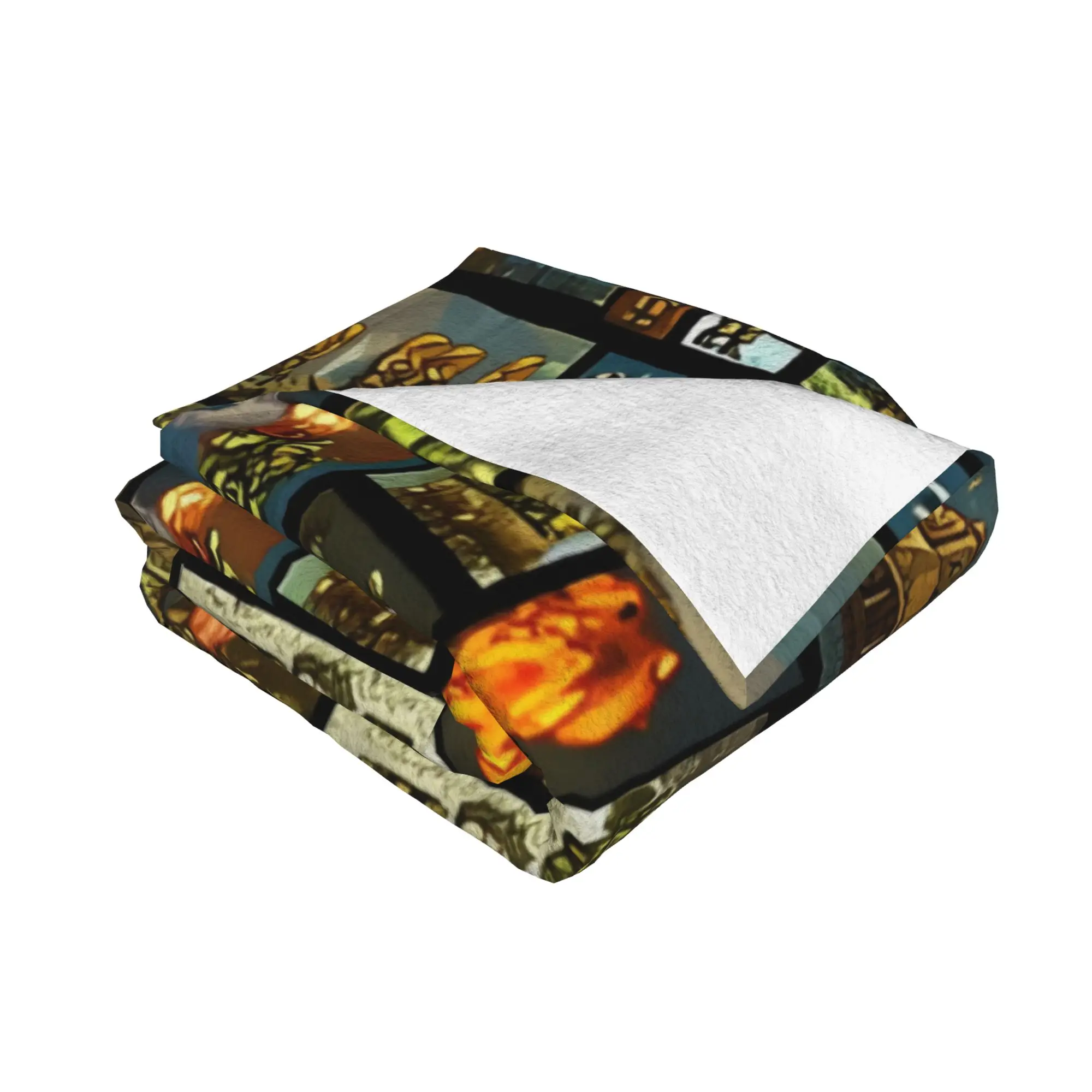 1PC Pixelart Metal Slug Full Box Metal Slug home room decorations Winter Blankets for Adults Bedding Home Interior Sofa Knee