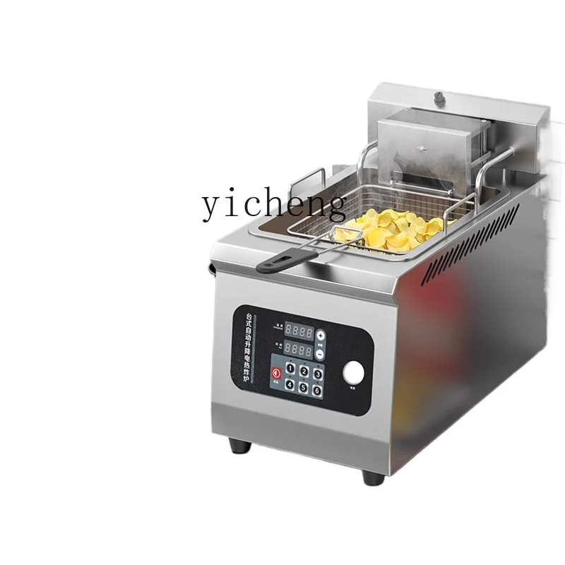 Tqh Deep Frying Pan Commercial Automatic Lifting Electric Fryer High-End Intelligent Single and Double Cylinder Fried