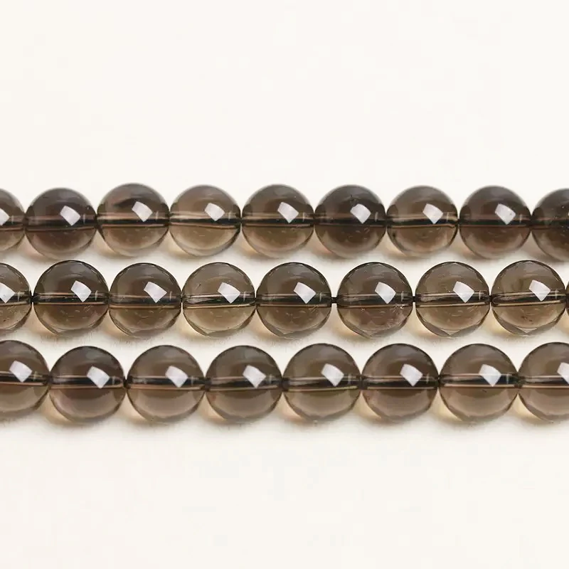 

Brazil A 6mm 8mm 10mm Natural Smoky Quartz Tea Crystal Round Beads Bracelets Necklaces For Jewelry DIY Accessories Wholesale