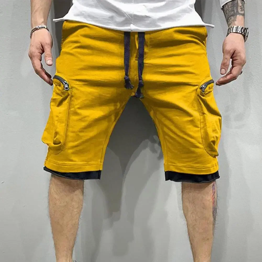 

Новые шорты-карго, мужские свободные повседневные мешковатые брюки с несколькими карманами, шорты в стиле милитари в стиле хип-хоп, повседневные шорты для бега для фитнеса