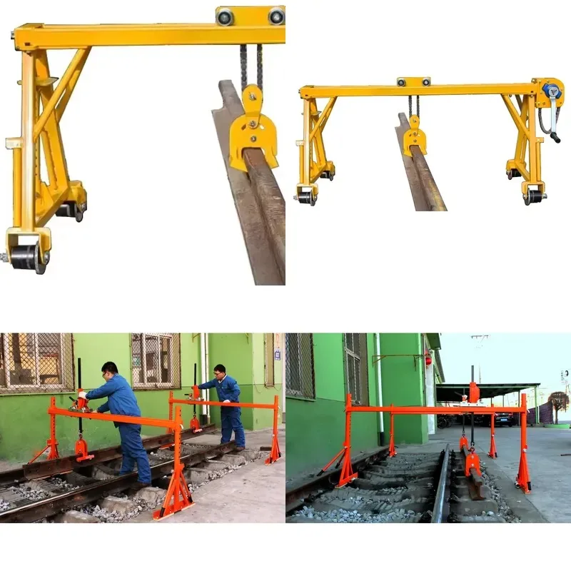 AP01 Best Selling 1.2 Ton Mobile Mini Portable Gantry Crane for Manual Lifting and Moving