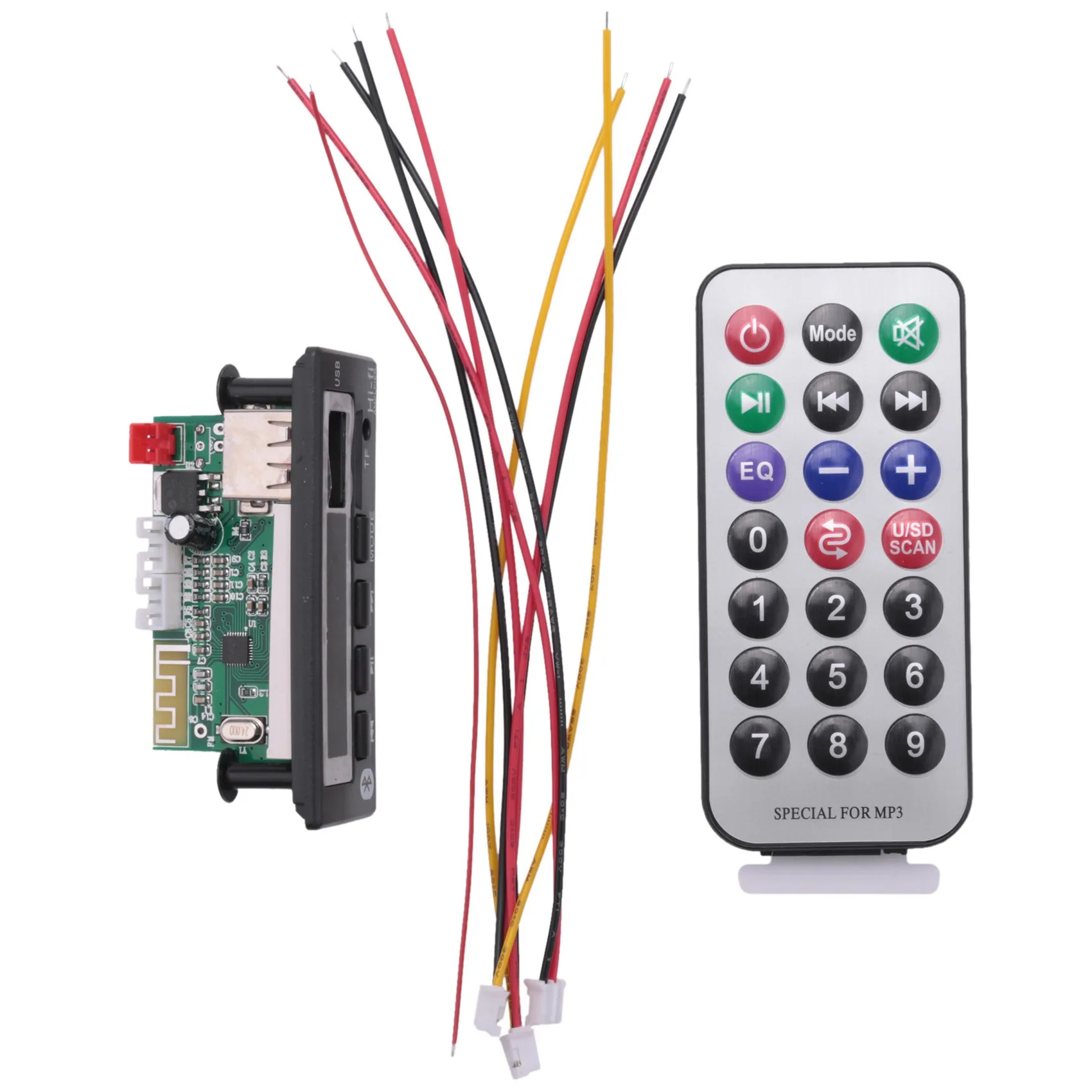 -A25M Bluetooth5.0 Mp3 Wma Wav Decoder Board 5V 12V Draadloze Audio Module Kleurenscherm Usb Tf fm Radio Voor Auto Accessoires