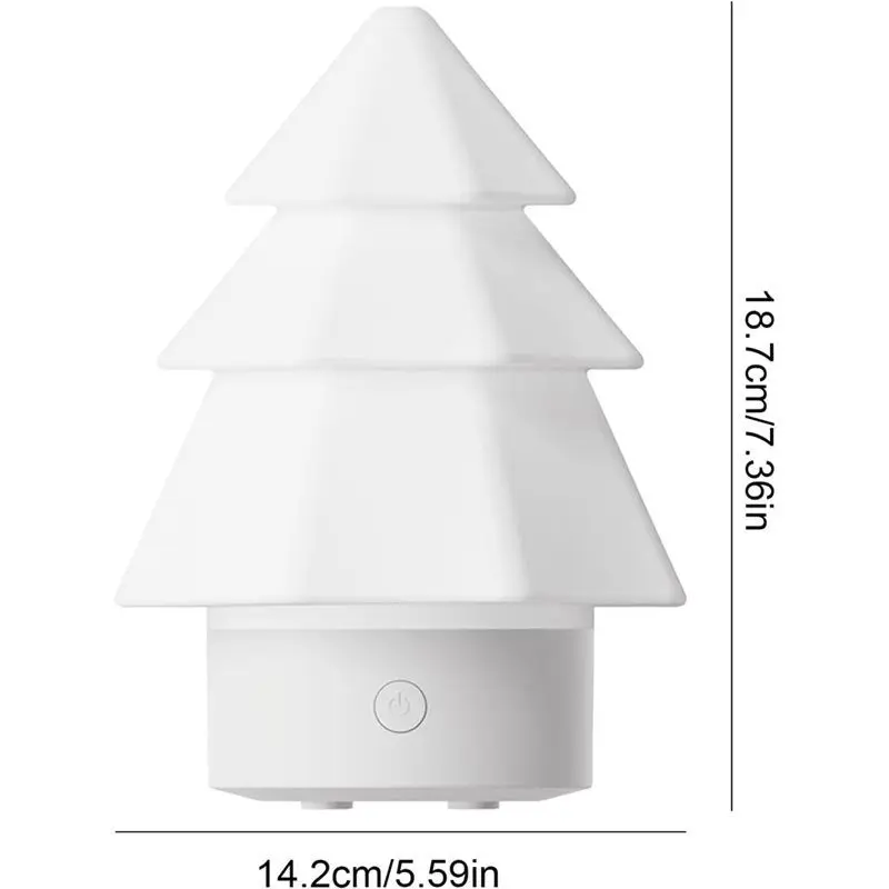 B58B-Cool Mist Essential Oil Diffuser Christmas Tree Air Humidifier 7 Colors For Office Bedroom