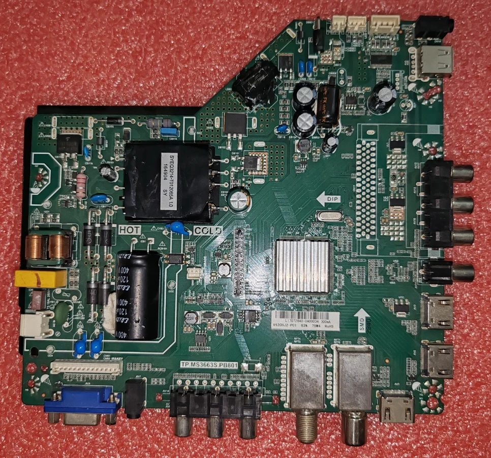 

TP.MS3663S.PB801 LED Three in one TV motherboard, physical photo, tested 3 specifications, order according to the picture