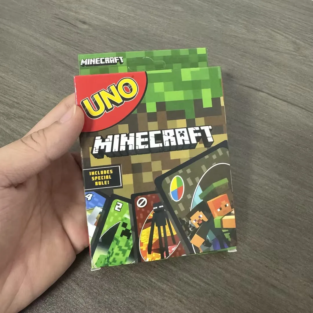 UNO FLIP! Board Game Anime Cartoon Minecraft Figure Pattern Family Funny Entertainment uno Cards Games Christmas Gifts