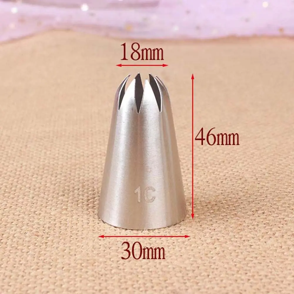 Stainless Steel #1B#1C#1E#1G Pastry Noodles Lines Pastry Tools Icing Piping Cake Decorating Baking Tools Cake Nozzles