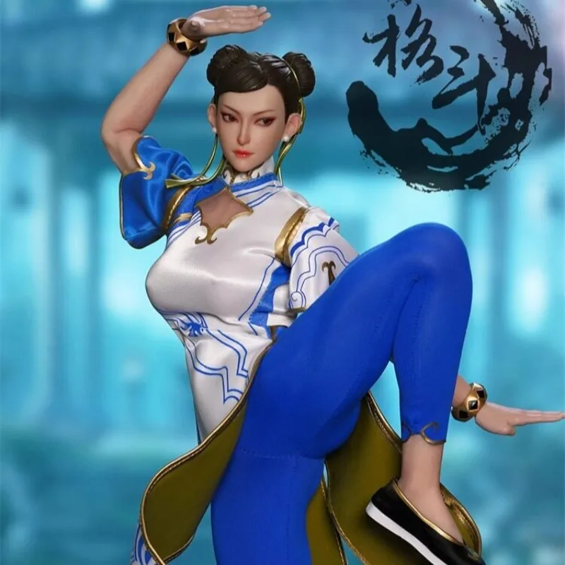 

In Stock PLAY TOY 1/6 Scale P026 Chunli Movable Eyes Female Action Figures Doll Body Cheongsam Figure Toy Collection Model