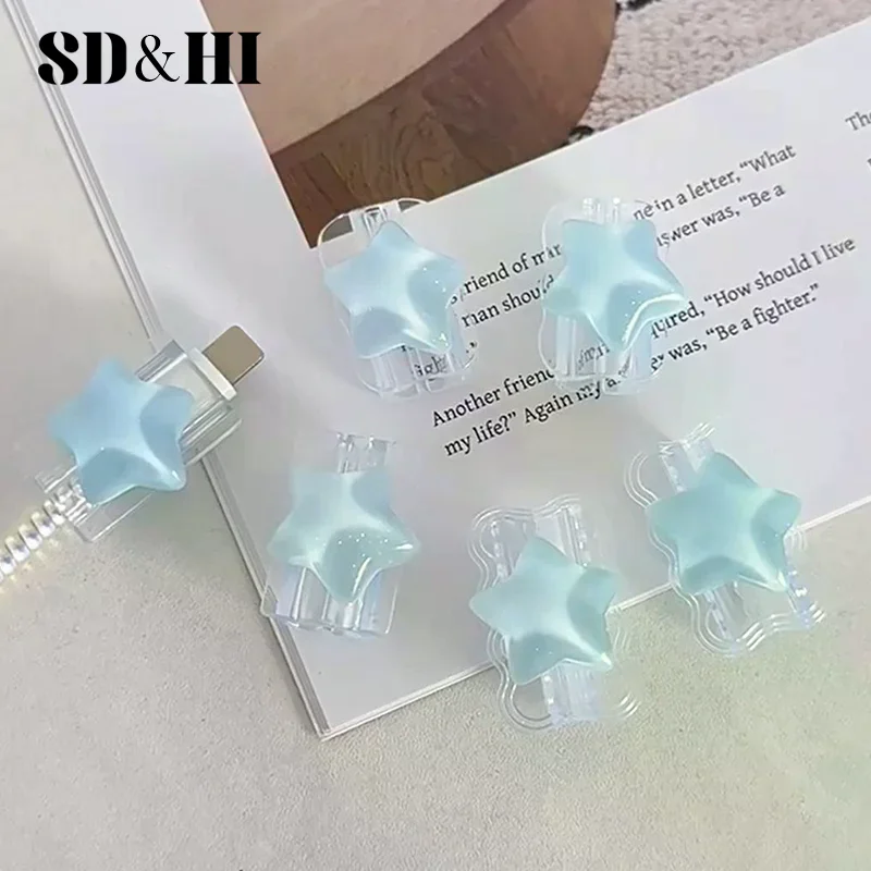 Korea Cute 3D Ocean Stars Change Charger Protector Cover Charger Line Protectors Organizer Winder Protector Cover Accessories