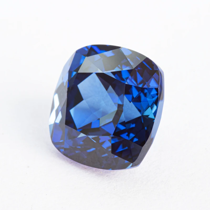 Lab Grown Sapphire Royal Blue Colour Square Cushion VVS1 Charms Beads Diy Jewelry Making Materials Selectable AGL Certificate