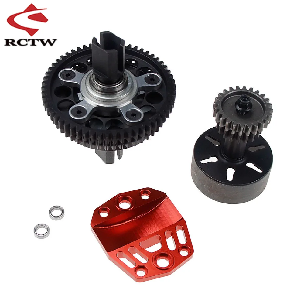 CNC Alloy 2 Speed Gear System Double Gear Kits 2 Speed Transmission Gear Kit for Losi 5ive T Rovan LT King Motot X2