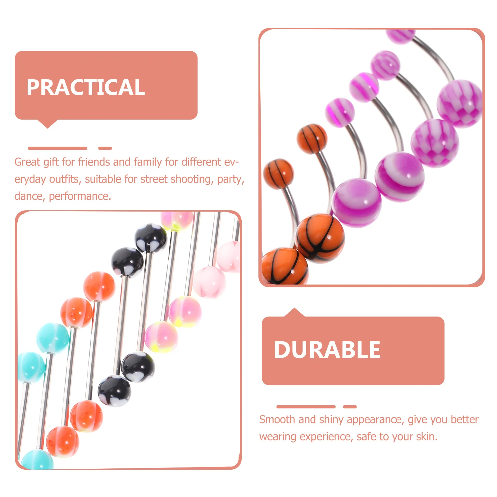 

Piercing Jewelry Set Body Decoration Nose Rings Puncture Lip Stainless Steel Creative Kit Belly Button Nails