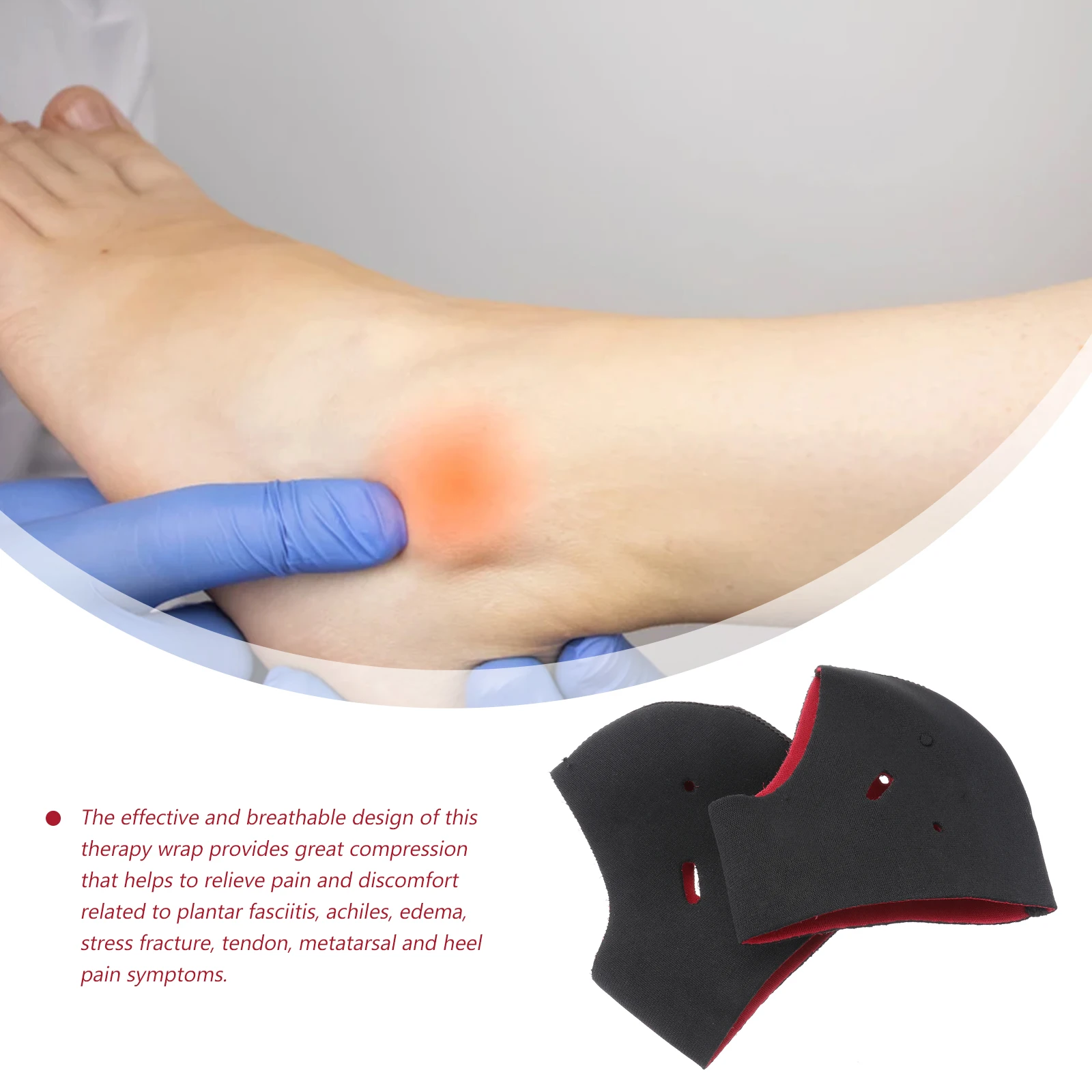 2 قطعة التهاب اللفافة الأخمصية كعب لتخفيف الآلام القدم قوس دعم دعامة الكاحل تنفس قسط المواد نعل داخلي تقويمي