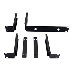 1 Pcs Rack Mounting Bracket Metal Frame For SLX4 Metal Black Wireless Receiver Wireless Microphone Audio Accessories