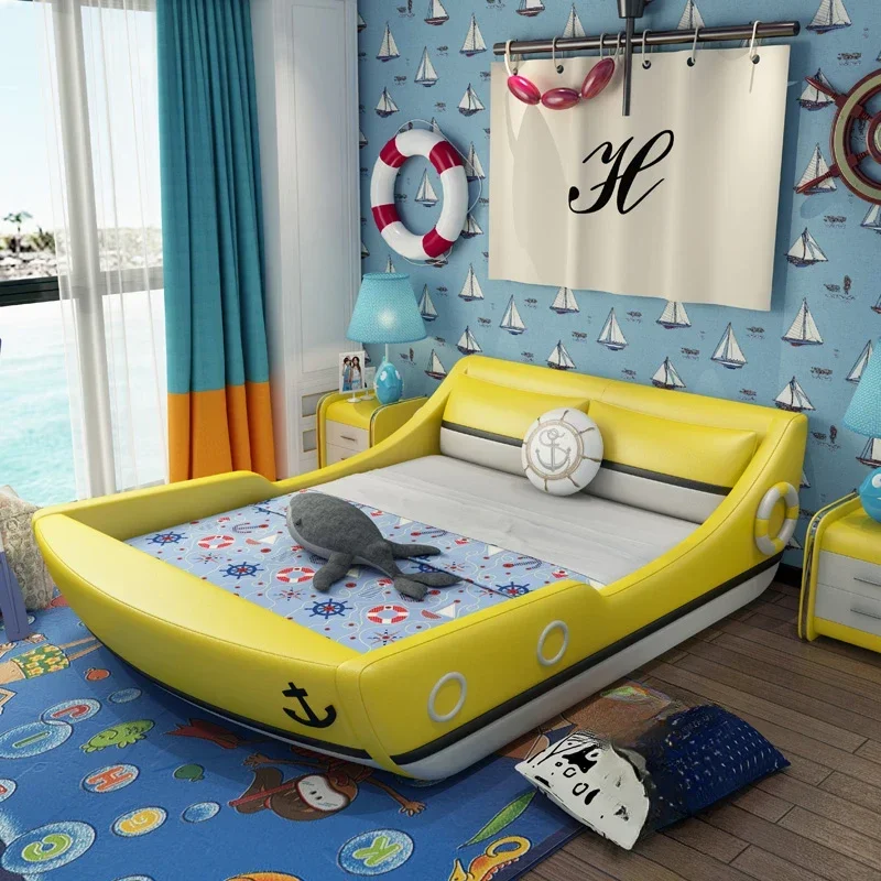 

Creativity postmodern Double Bed Boys Space Saving Bedroom Furniture