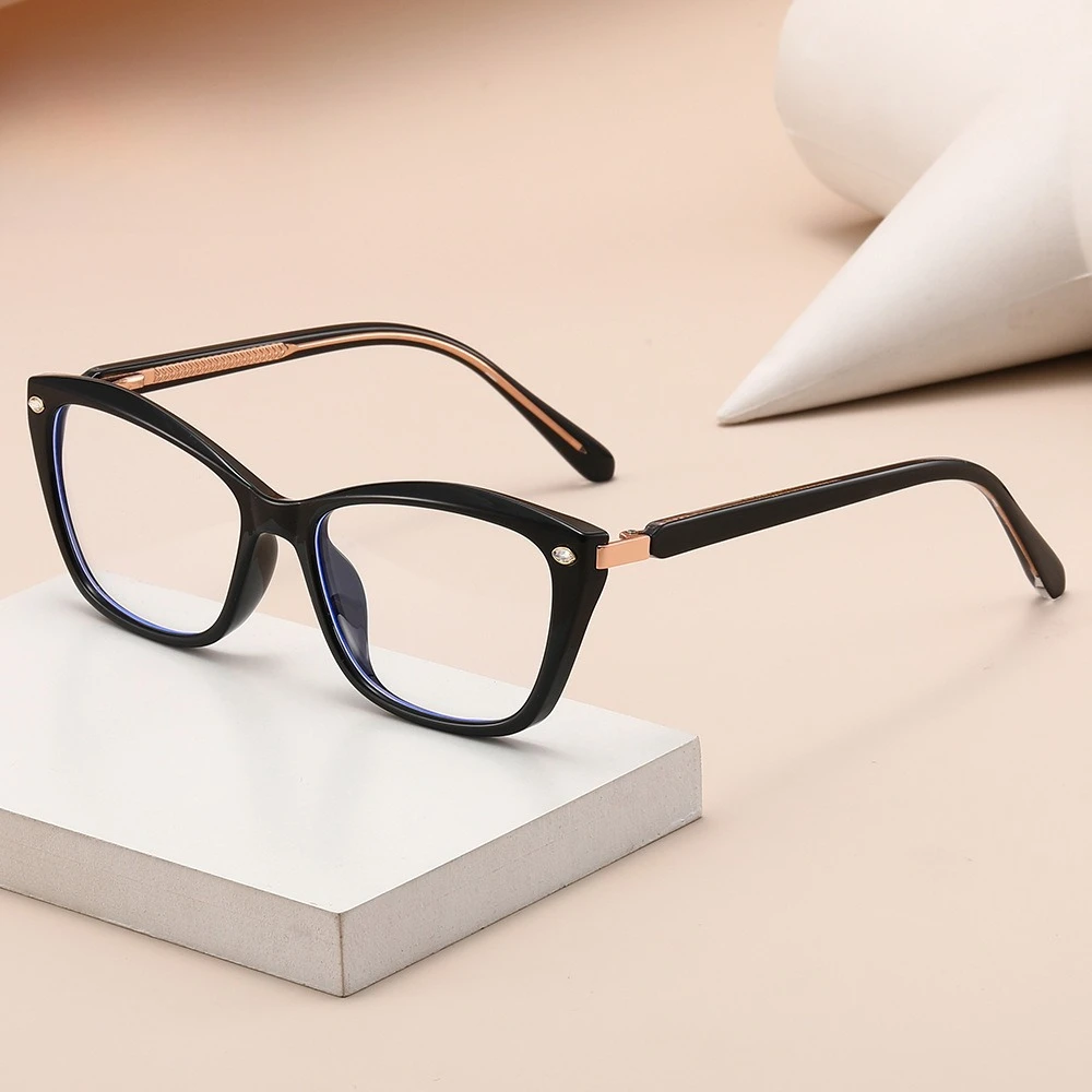New Colorful Square CP Insert Core Optical Eyeglass Frames Women Blue Light Blocking Fashion Prescription Glasses Frames