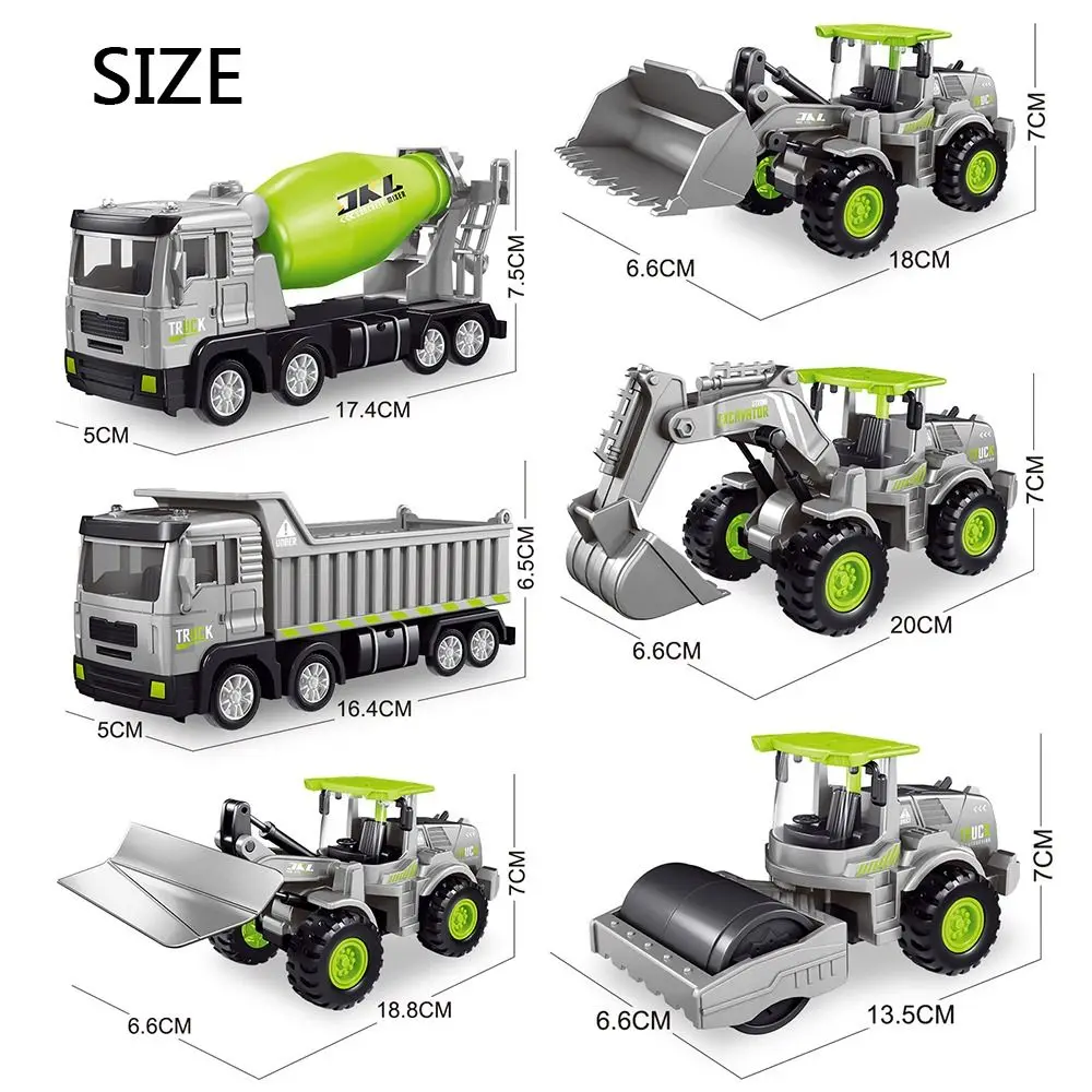 Imitation Alloy Inertia Engineering Vehicle Toys Car Models Engineering Vehicle Excavator Diecast Mini Car