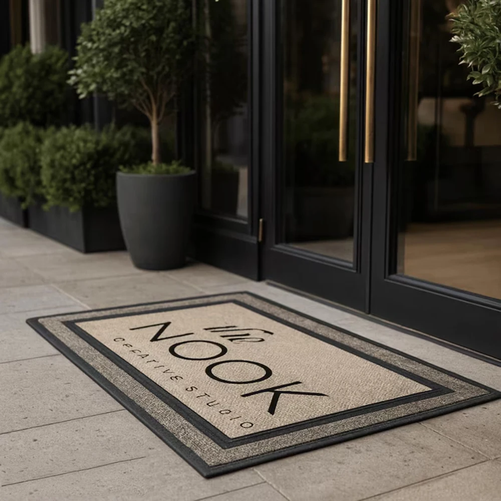 Personalized Doormat Custom Carpet Custom Brand Logo Text Print Anti Scratch Store Entrance Professional Company Decor Gift