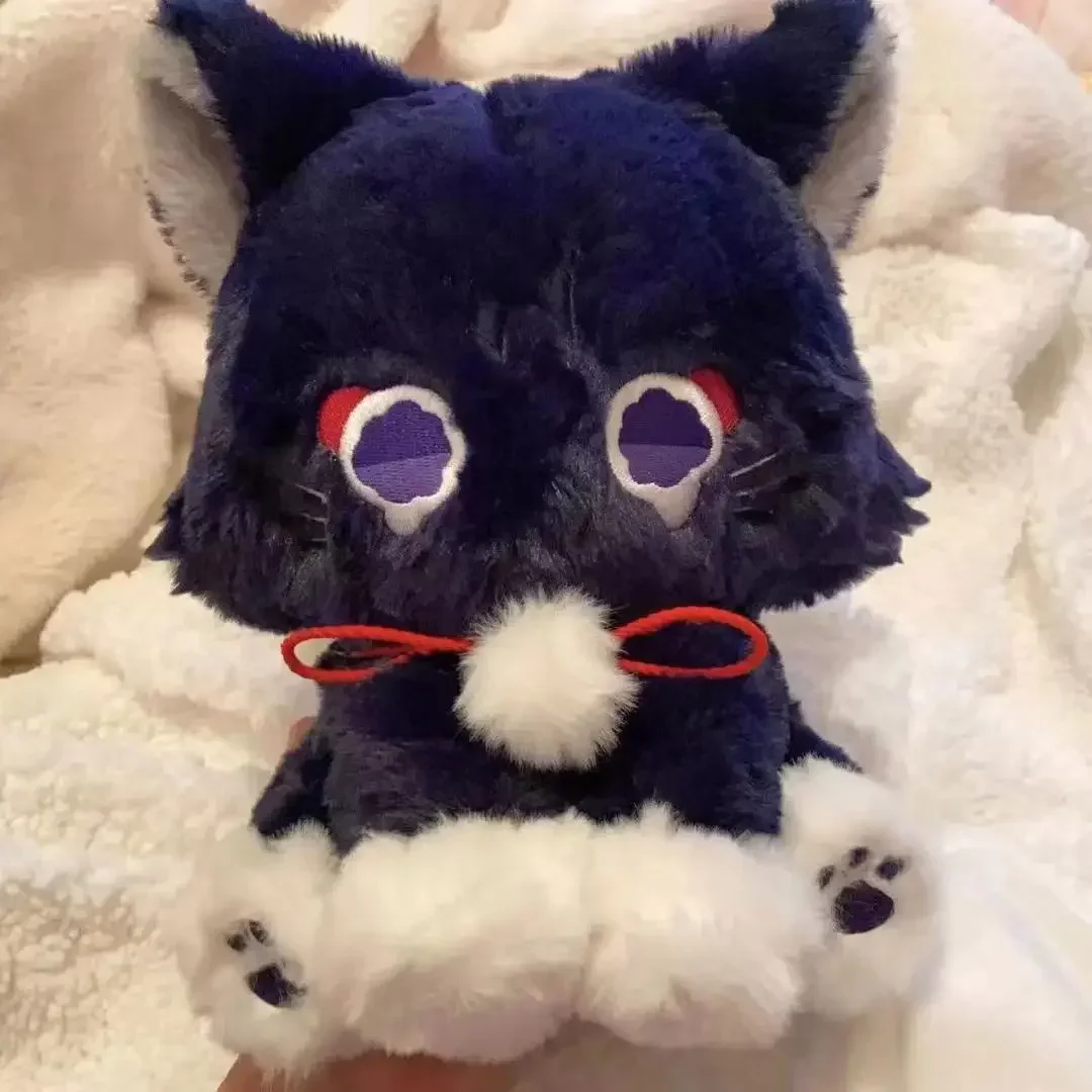 

Genshin Impact Plush Toys Balladeer Black Cat Plush Anime Game Scaramouche Doll Toys Soft Stuffed for Christmas Gifts