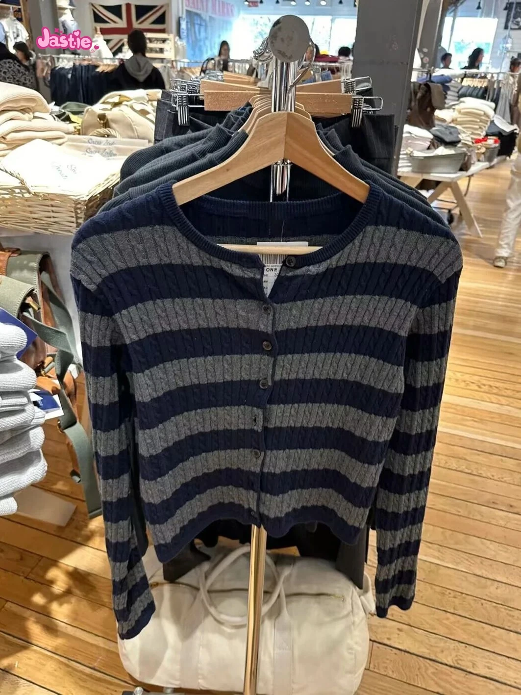 

Кардиган в витой цветочной полоску, женский свитер, весенние повседневные свитера, хлопковые однобортные верхняя одежда с длинными рукавами и круглым вырезом, топ