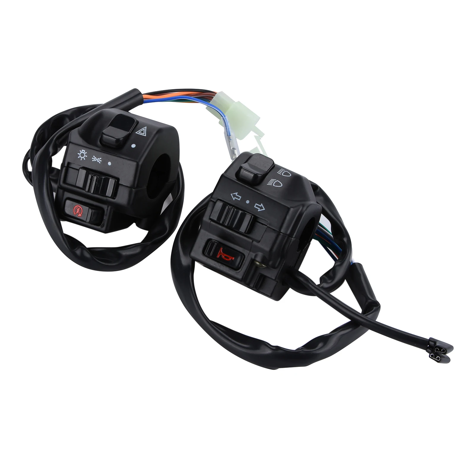 

1 Pair Universal 7/8-inch 22mm Motorcycle Handlebar Switches For Cafe Racer Motorbike Horn Turn Signal Headlight Control Buttons