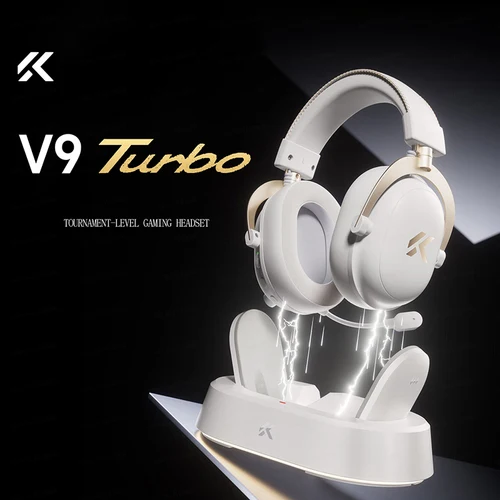 Imagen 1 del producto MCHOSE V9 Turbo Auriculares para juegos con carga inalámbrica Over-Ear de cuatro modos con micrófono Auriculares profesionales para deportes electrónicos