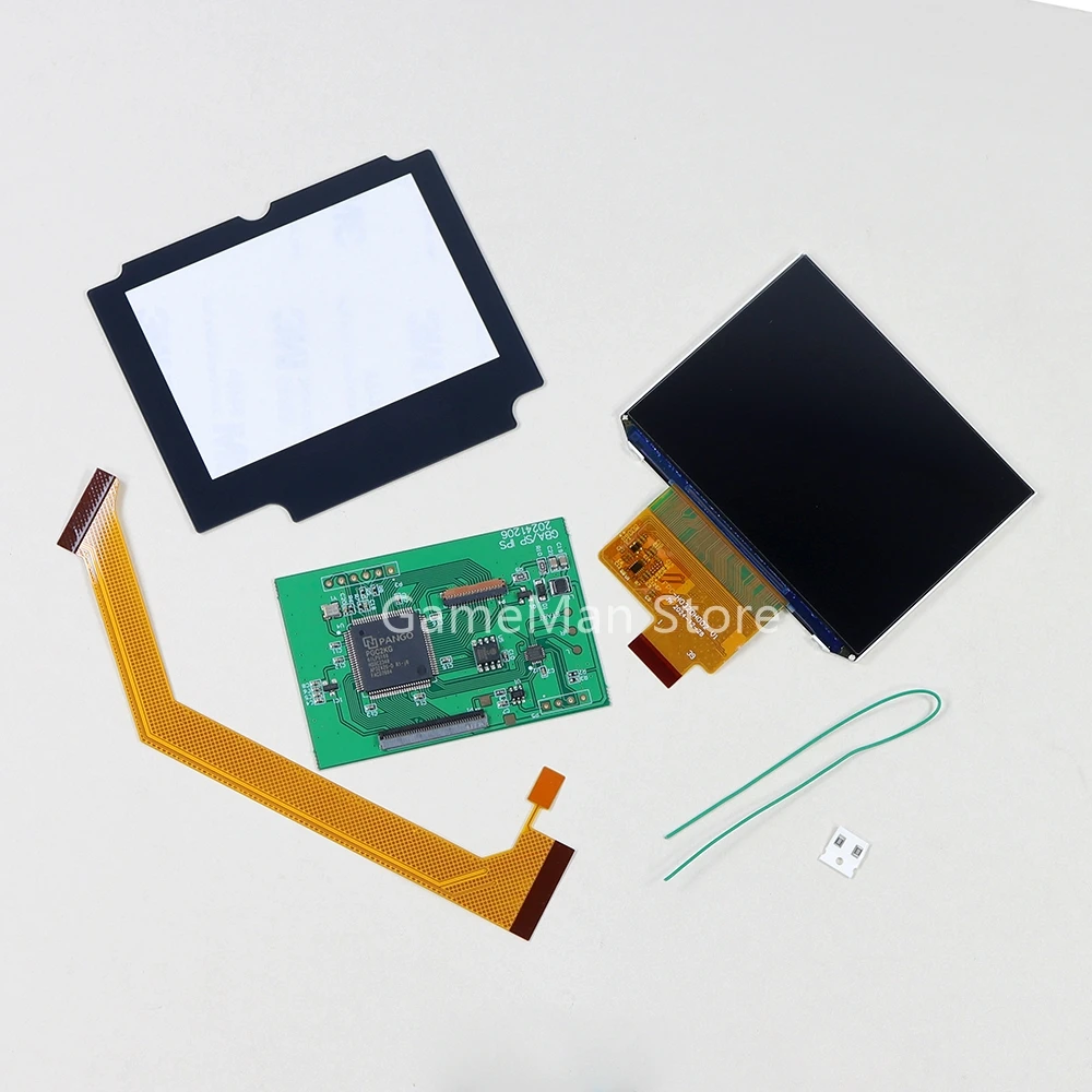 3 مجموعات ل GBA SP V4.0 LCD طقم تعديل الشاشة استبدال 3.0 بوصة تسليط الضوء على LCD IPS الخلفية شاشة الملحقات