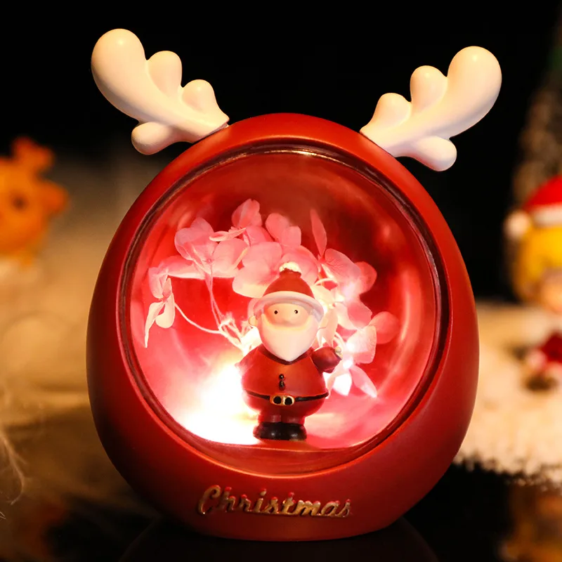 LED Night light Luminous Santa Claus Snowman Elk Star Light Baby Room decor Christmas Decorative Home New Year Christmas Gift