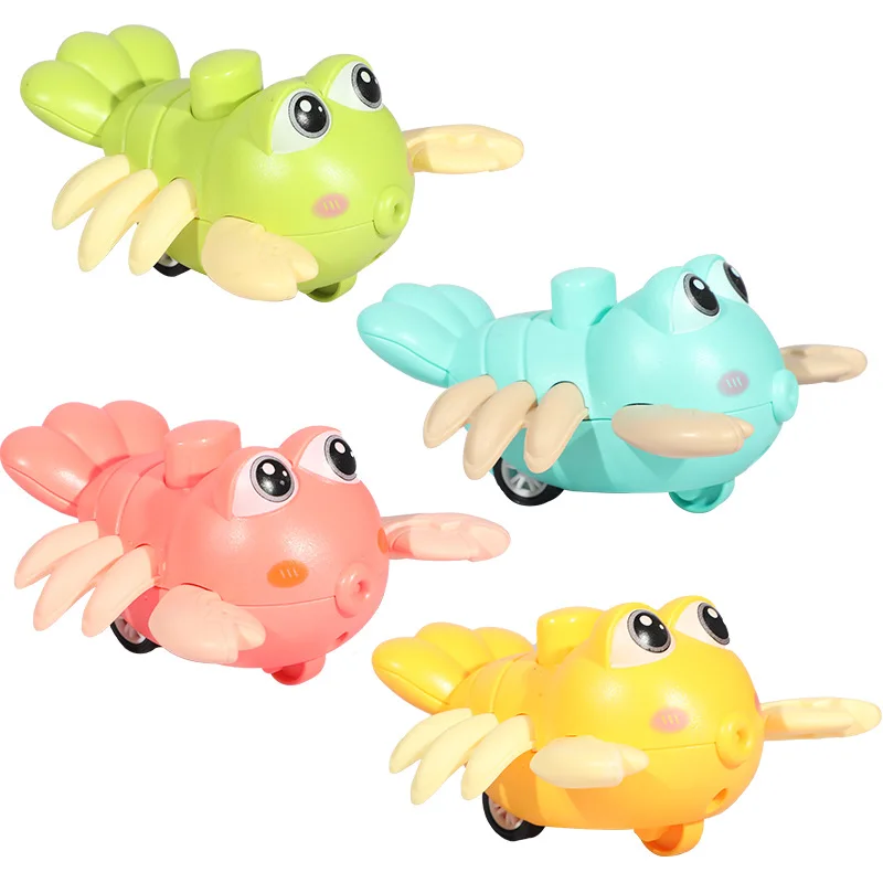 

Children's Press Crawling Small Animal Inertia Car Cartoon Cute Crayfish Pull Back Car Children's Interactive Toys Puzzle Toys