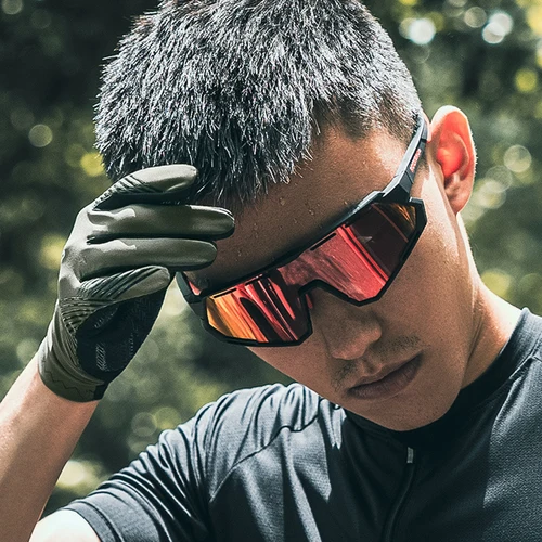 Imagen 2 del producto Guantes de ciclismo ROCKBROS, guantes de bicicleta con dedos completos para pantalla táctil, cómodos, transpirables, resistentes al deslizamiento, para primavera y otoño