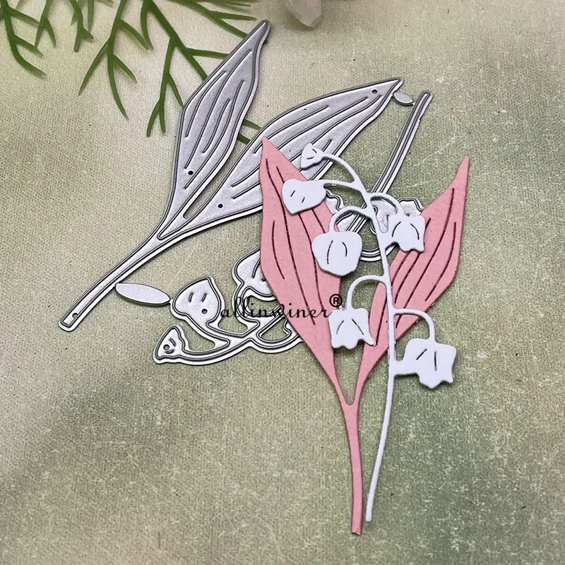 Carbon Steel Lily Of The Valley Cutting Dies Spring Flower Mold for Scrapbook Layouts Journal Paper Craft Projects