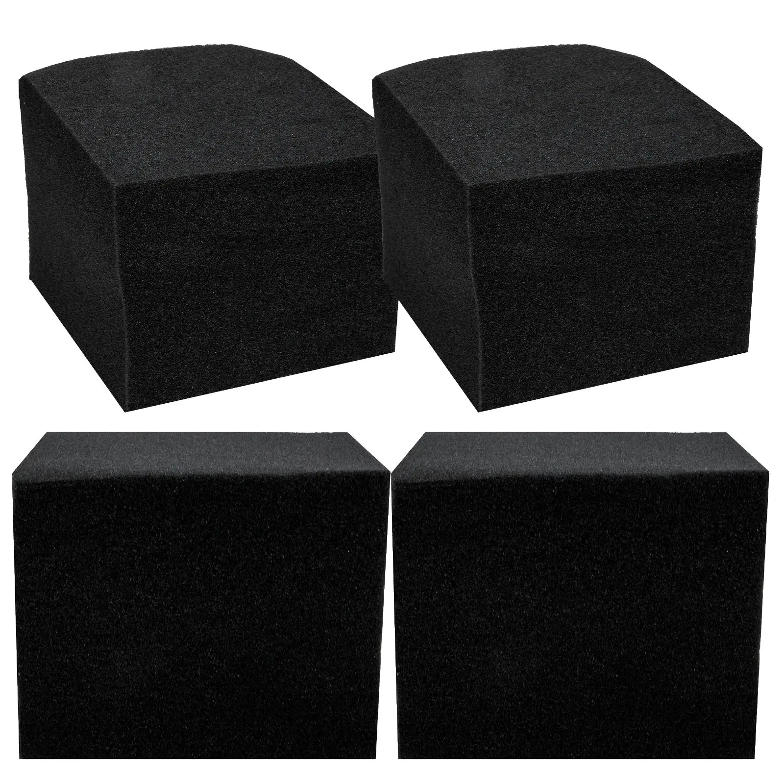 

4Pcs Professional Soundproofing Sponge Panels Thick Uniform Acoustic Absorption Blocks for Recording Studio Noise Reduction