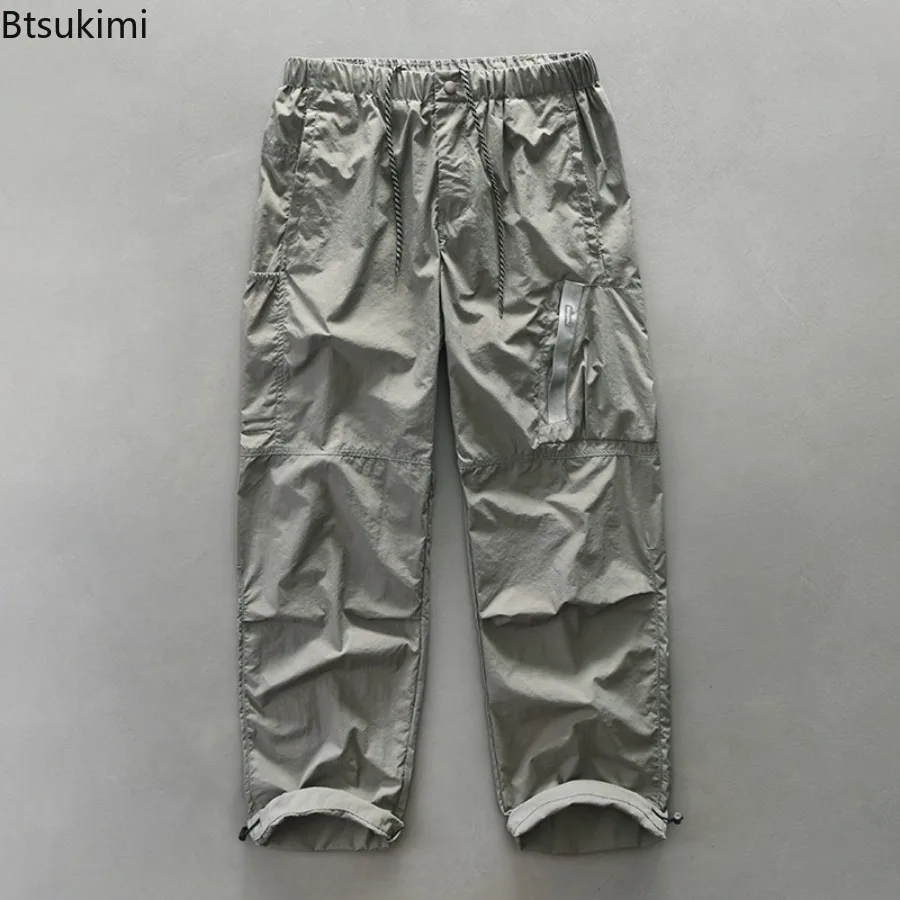 Vintage Hip Hop Streetwear Men's Camouflage Wide Leg Cargo Pants Loose-fit Big Pocket Casual Pants for Men Sweatpants Autumn New