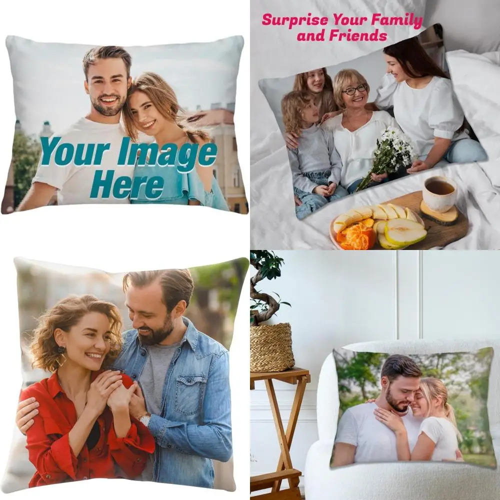 

Customizable 40x50 Inch Pillow with Personal Picture - USA Made, Love Keepsake, Perfect Personalized Gift, Home Decor