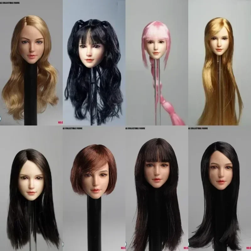 SDH010 SDH021 SDH022 SDH023 SDH029 SDH033 SDH034 1/6 Scale Female Head Sculpt Carving Model for 12\