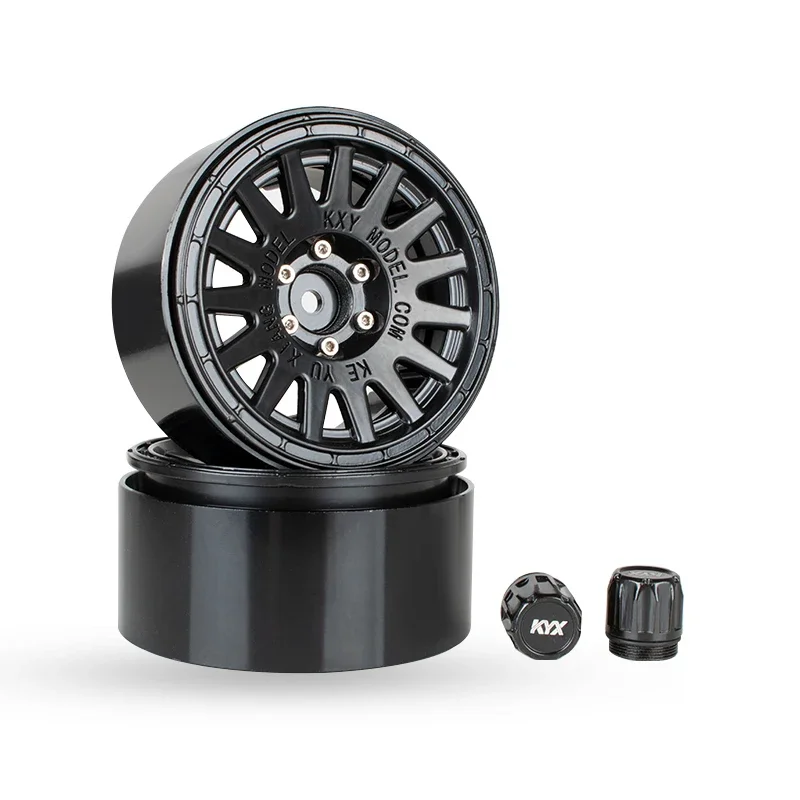 KYX Racing Universal Aluminum 2.2" Wheel Rims for 1/10 RC Crawler Car Axial SCX10 II III PRO Wraith Capra Traxxas TRX4 TRX6 D90