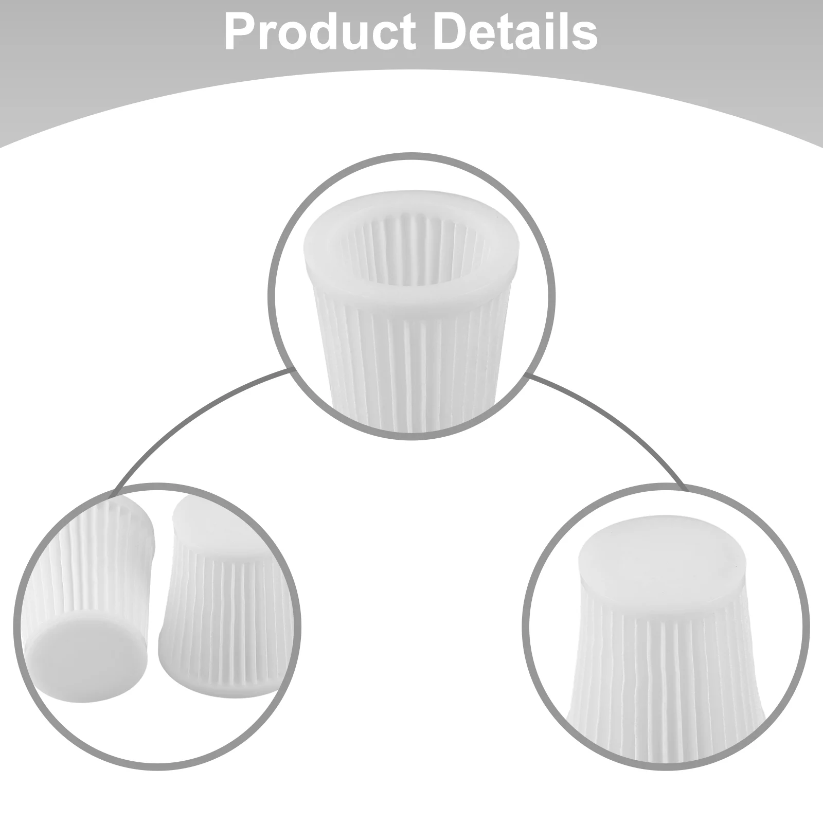 

White Filter Parts Replacement to Ensure Clean and Efficient Performance of For GAS 18V li 14 4v Vacuum Cleaner