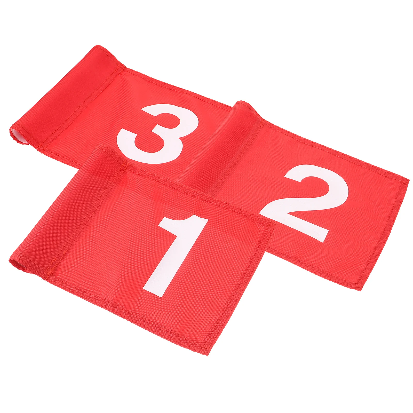 3 قطعة علم الغولف ممارسة وضع أعلام النايلون مقاومة للاهتراء الأشعة فوق البنفسجية حماية مرقمة أعلام التدريب لملعب الغولف في الهواء الطلق #6